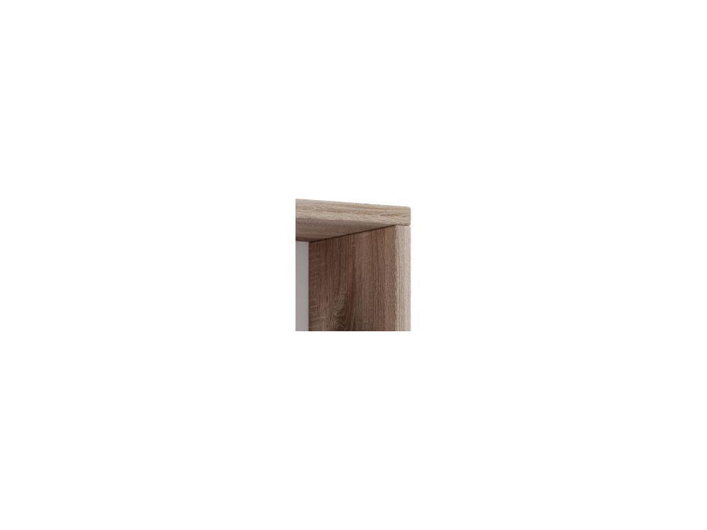 Doucezen Wooden CD/DVD Stand Storage Shelf on Foot Bookshelf Decorative Glass Shelf Rasato Sawn Oak Doucezen - 152
