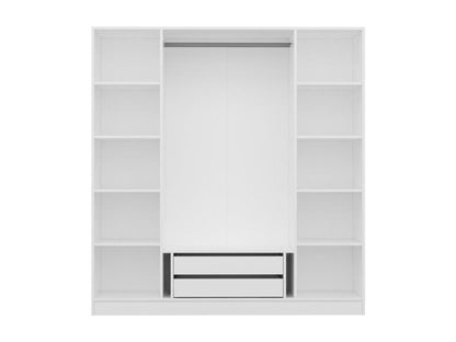 Homzora white wardrobe 180x52x190 cm