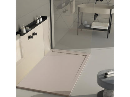 Homzora SMART Sand Smooth Finish Shower Tray with Colored Grid - 110x90 cm