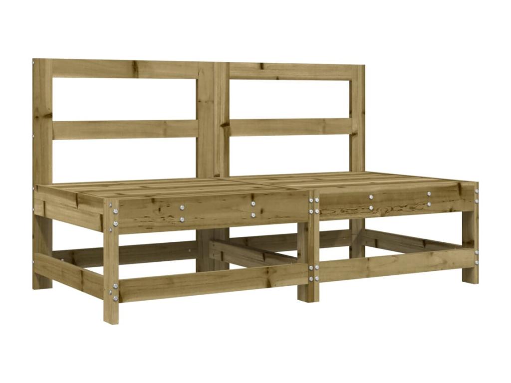 2-piece garden center sofas in impregnated pine wood