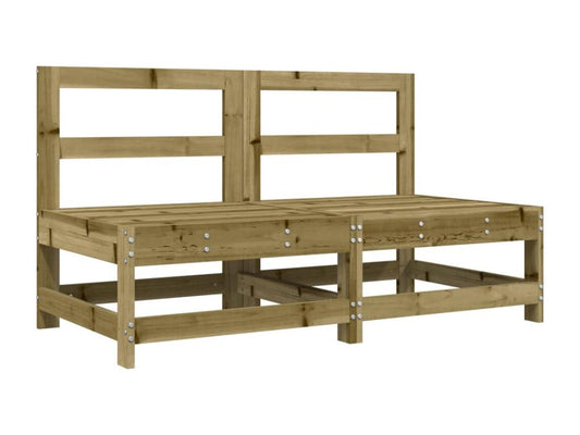 2-piece garden center sofas in impregnated pine wood