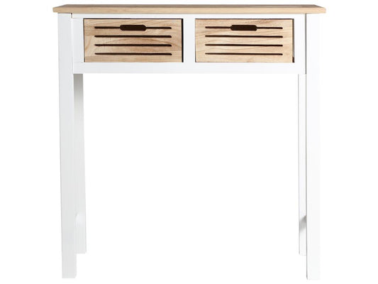 Paulownia wood console table, 80x35x81 cm