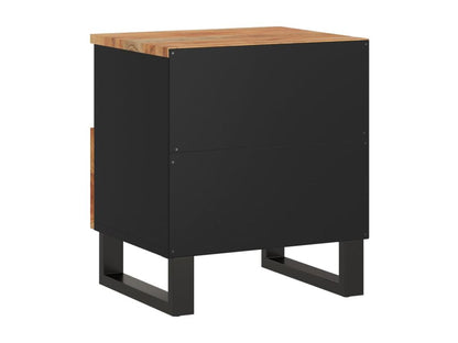 Homzora solid and engineered wood bedside table