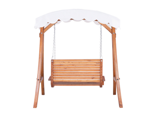 Doucezen Brown Wooden Garden Swing