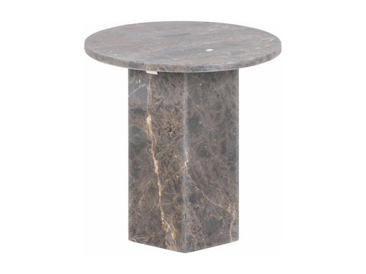 Doucezen coffee table side table 50cm brown marble.