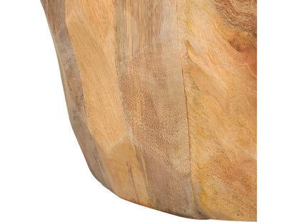 Drum stool, solid mango wood