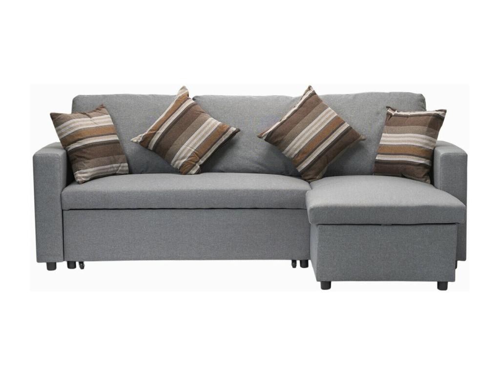 Homzora Convertible Sofa - Grey