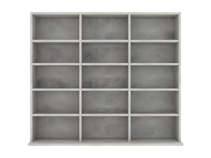 Concrete Grey CD Cabinet 102x23x89.5 cm Engineered Wood