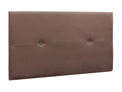 Chocolate brown imitation leather headboard - L- 110 x D- 4 x H- 55 cm